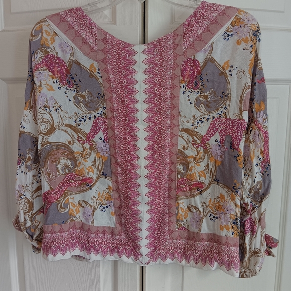 Free People Catch Me If You Can Boho Top in Ivory. Size S. - Picture 12 of 12